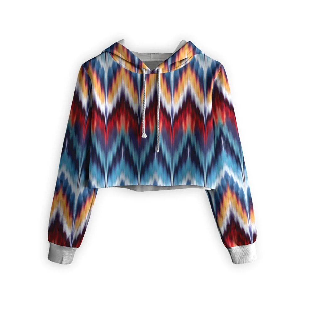6 Sublimation Cropped Hoodie - Image 1